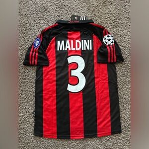 Milan Maldini Jersey Red 2001